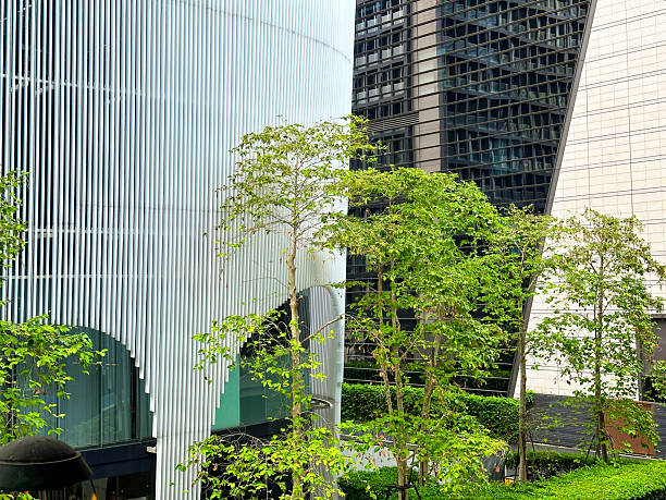 Large modern building exterior in Bangkok, Thailand