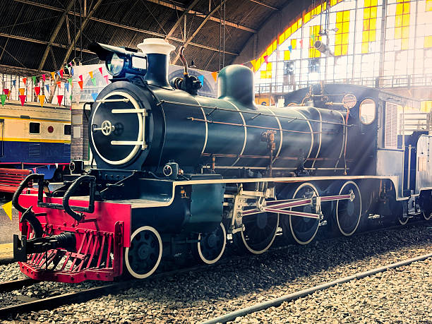 istock Old Steam Train in railway station 2227219553