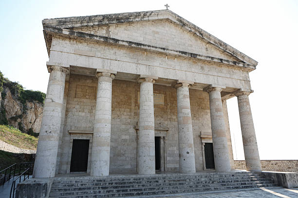 Las Fraguas church, known as the Parthenon, in Cantabria, Spain