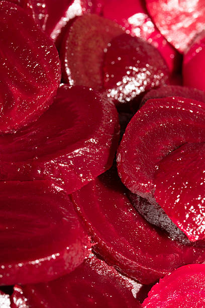 istock Close up of chopped cut red beetroot or beets for background 2227223524