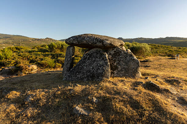 istock A large rock sits on a hillside in a field 2227227540