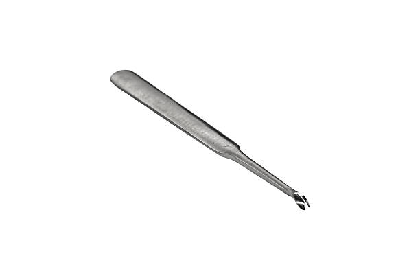 istock Steel leather groover tool with curved cutting tip is isolated. 2227229404
