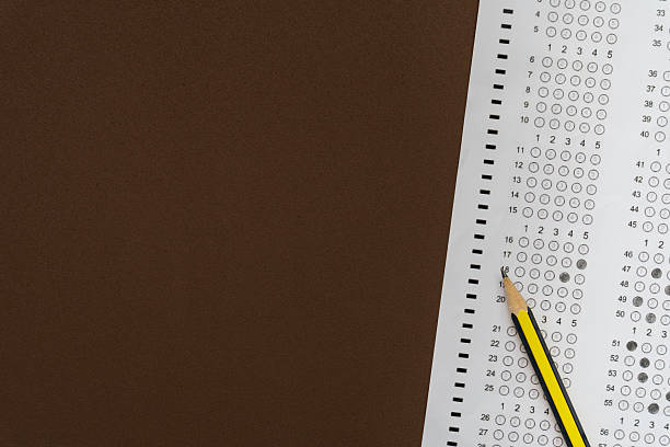istock close up pencil on answer sheets, education concept 2227234100