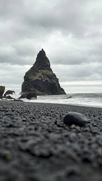 istock Reynisdrangar Sea Stacks and Black Sand Beach in Iceland 2227241384