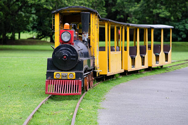 A mini train that goes around The Greenery in Bulacan.