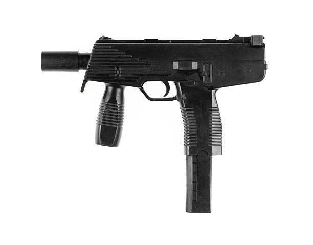 istock submachine pistol isolated on white backgroun 2227276686