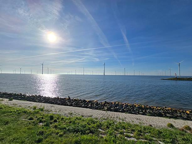 Major dam protecting Holland from the sea. Lely, a Dutch minister of Water Management, was a designer of the dam.