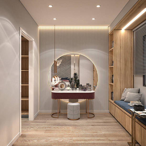 istock 3d render modern hotel room, bedroom 2227290009
