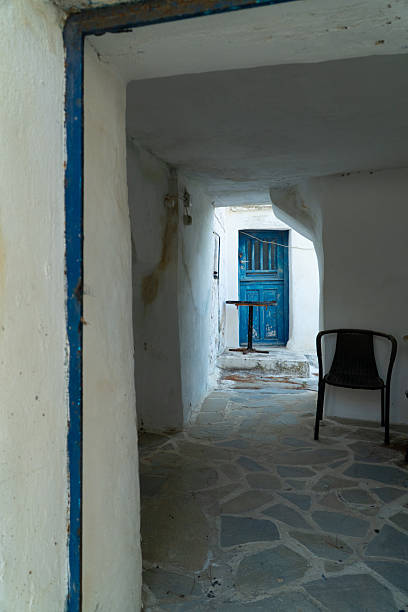 Temples, Churches, Towers and the  beautiful Aegean waters of Amorgos Island Greece, Katapola, Tholaria, Fikiada, Big Blue, Chozoviotissa monastery and a Mule.