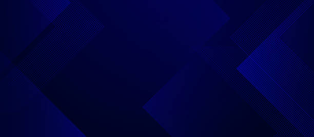 istock Abstract digital blue triangle background. Geometric stripe line design. Futuristic hi-technology concept 2227299135