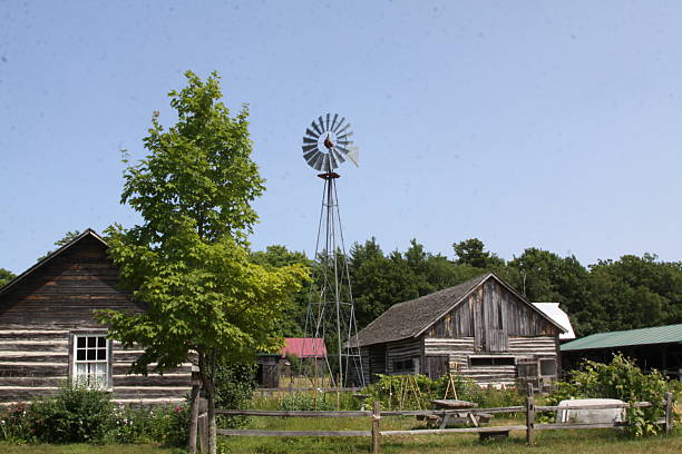 Saunderstown, Rhode Island, USA- May 22, 2024- The 18th century   snuff mill of Gilbert Stuart (1755-1828) famous portrait painter known for his paintings of George Washington among others.  His Washington portrait appears on the $1 bill in United States Currency.  Property is now a museum and open for tours.