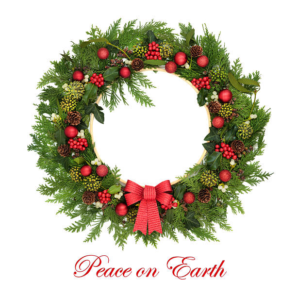 istock Christmas Wreath for Peace on Earth 2227322895