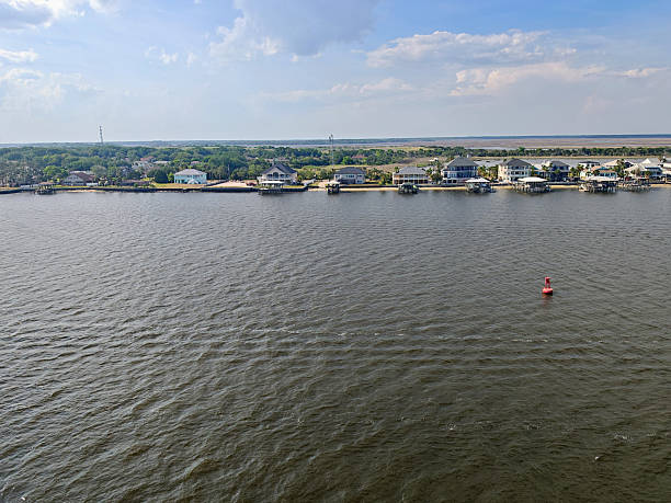 istock modern villas in the river before entering in jacksonville harbour 2227325055