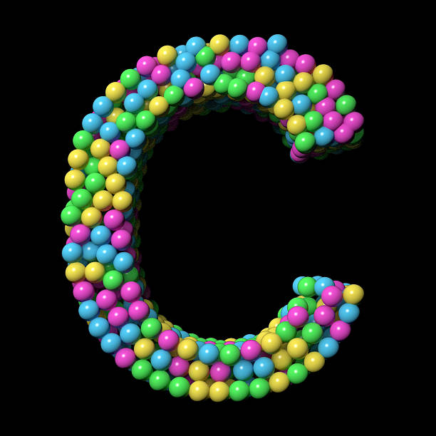 istock Letter C made with Colorful Balls 2227329694