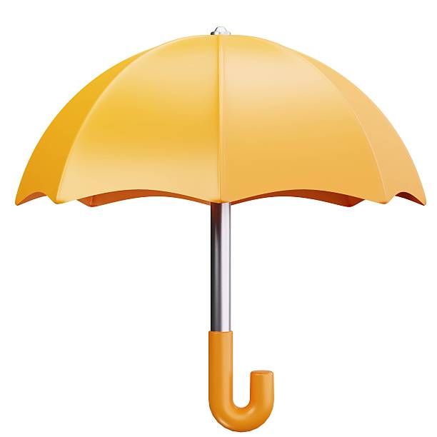 istock Yellow Umbrella Rain Protection 2227329724