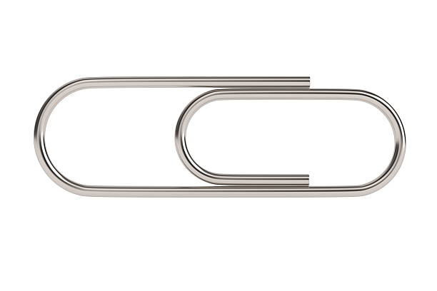 istock Paper clip on white background. Isolated 3D illustration 2227330911