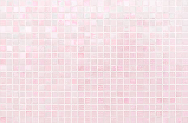 istock Colorful pink ceramic wall and floor grid tiles abstract background. Simple seamless pattern for backdrop advertising. 2227332161