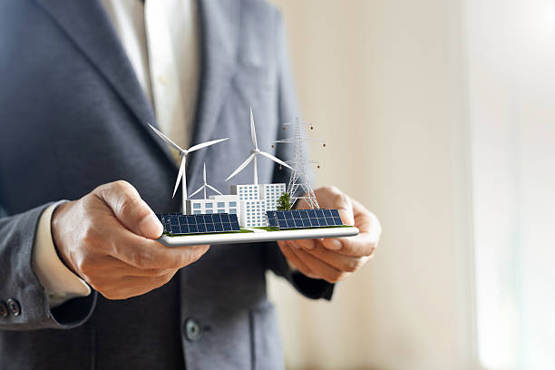 istock Businessman presenting a clean energy business solution 2227333987