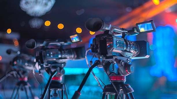istock Stream a concert using TV cameras on the Internet 2227340727