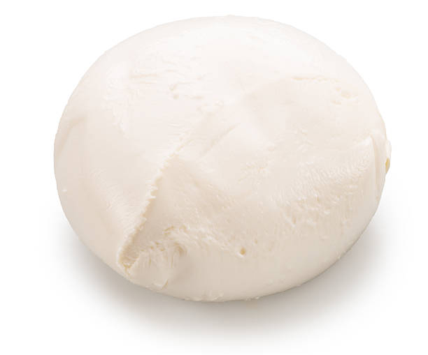 istock Ball of mozzarella cheese on white background. File contains clipping path. 2227342075