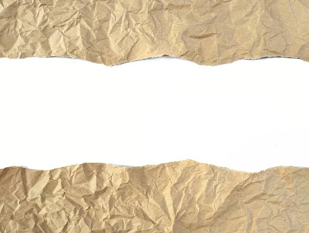 istock Brown ripped torn crumpled paper edges strips isolated on white background 2227354560