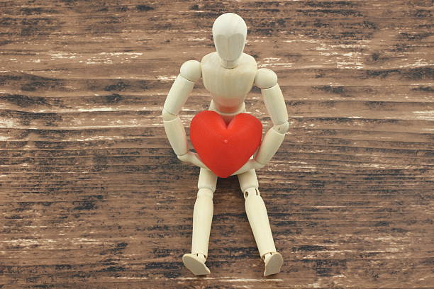istock Drawing doll, quietly holding love. 2227357632