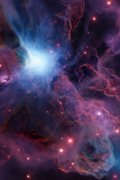 istock Vibrant Colorful Nebula in Space 2227365778