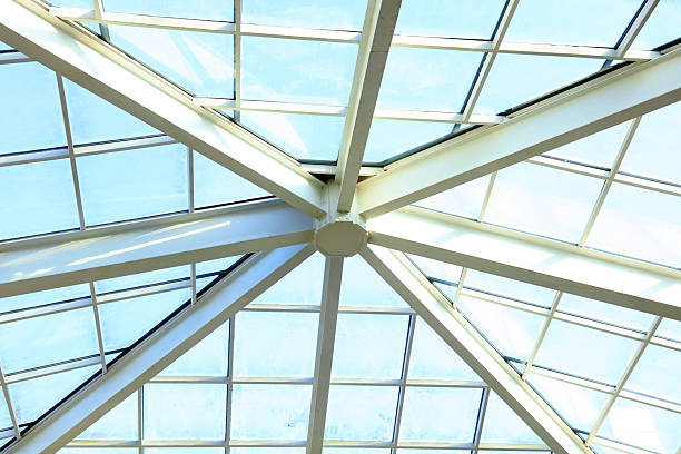 istock Steel truss in plant construction site 2227368055
