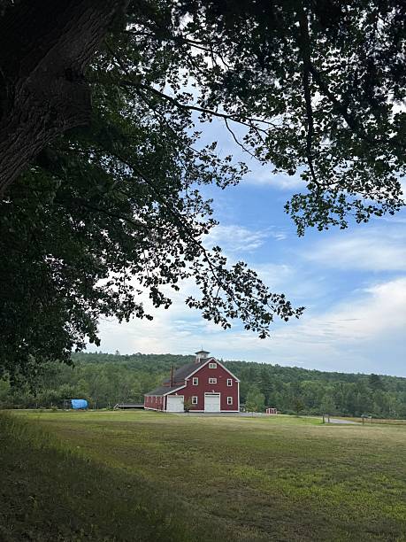 istock Red barn in rural Maine 2227368755
