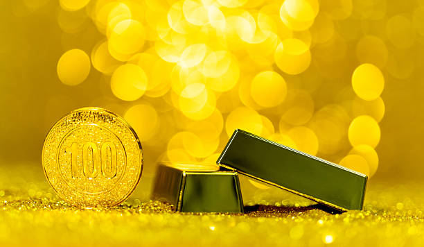 istock Gold bars on shiny background 2227370781