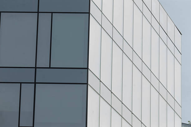 istock This is a closeup view of a building that features many windows 2227385898