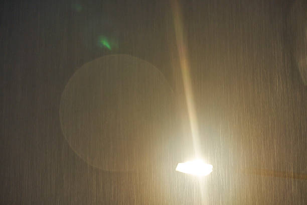 istock A scene of heavy rain and night light. 2227389798