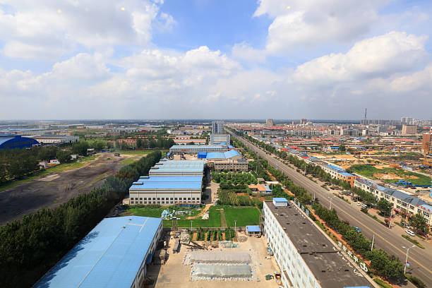 istock Urban architectural scenery, LUANNAN COUNTY, Hebei Province, China 2227390849