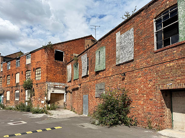 istock Old derelict factory 2227396499