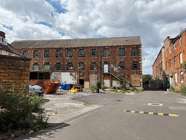 istock Old derelict factory 2227404542