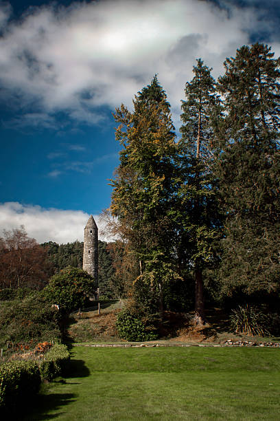 View of the Rehturm on the Rehberg near Kulmbach. Old watchtower of the city.
