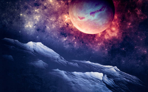 istock Planets and exoplanets of unexplored galaxies. Sci-Fi. 2227407892