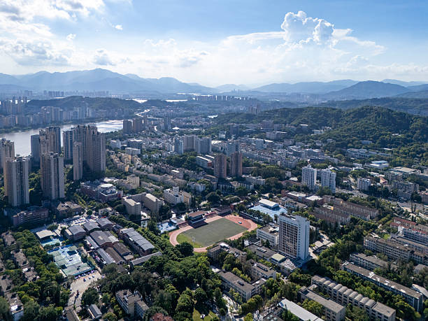 istock Urban Skyline View from High Altitude 2227410815