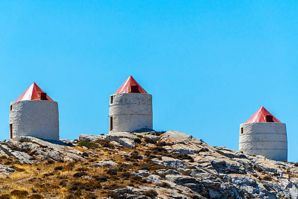 Amorgos Island, Windmills on Amorgos Island Greece