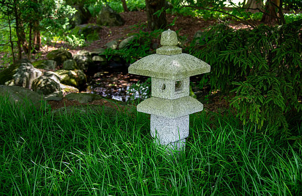 istock Japanese Pagoda Lantern in Grassy Meadow_h 2227412840