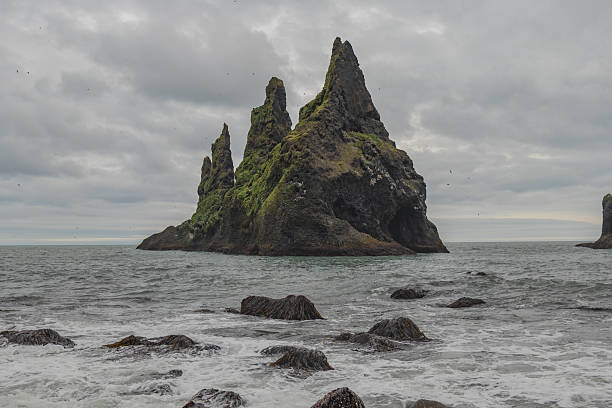 istock Reynisdrangar Sea Stacks and Rugged Rocks at Reynisfjara Beach 2227412920