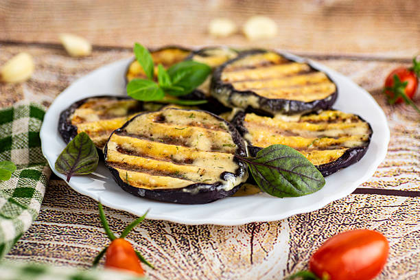 istock Homemade eggplant appetizer with garlic, herbs and cheese 2227427666