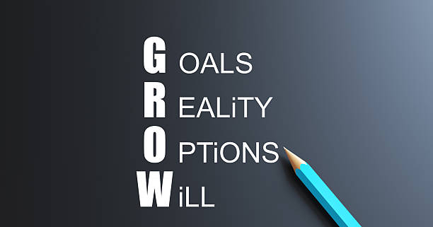 istock GROW Acronym Written on Blackboard 2227430827
