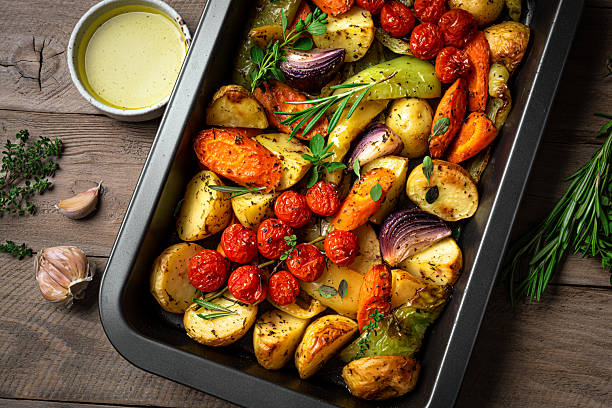 istock Oven roasted seasonal vegetables 2227431205