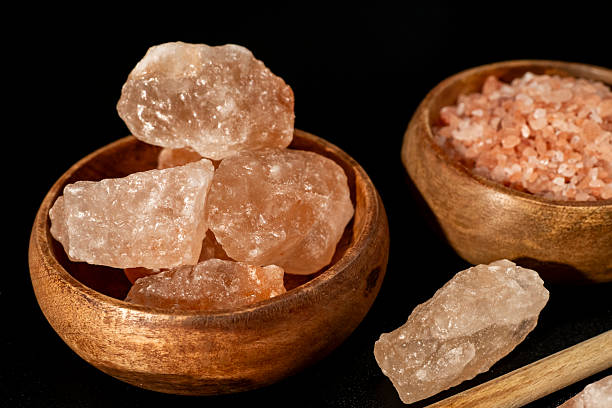istock Himalayan salt in a bowl and a jar - seen from above 2227434469