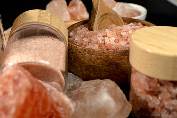 istock Himalayan salt in a bowl and a jar - seen from above 2227434595