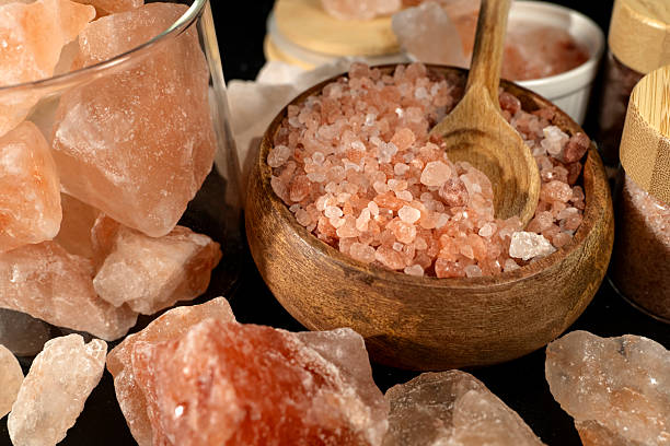 istock Himalayan salt in a bowl and a jar - seen from above 2227435100