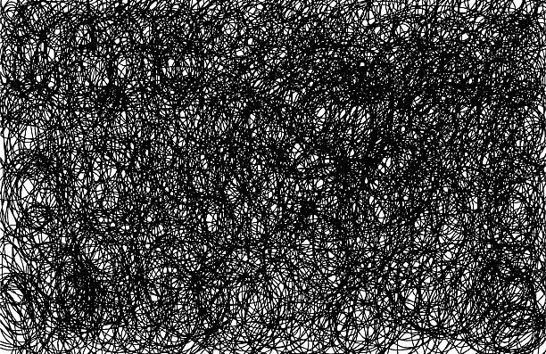istock Vector black sketch hatching. Art abstract textures. Pen doodle freehand line strokes chalk scribble line sketch grunge handmade. Twisted curls into a spring. scribble chalk, drawing. 2227437361