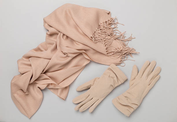 istock Stylish autumn accessories on color background, top view 2227442715
