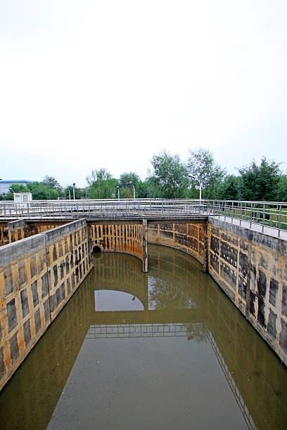 istock Sewage treatment plant oxidation ditch 2227453835